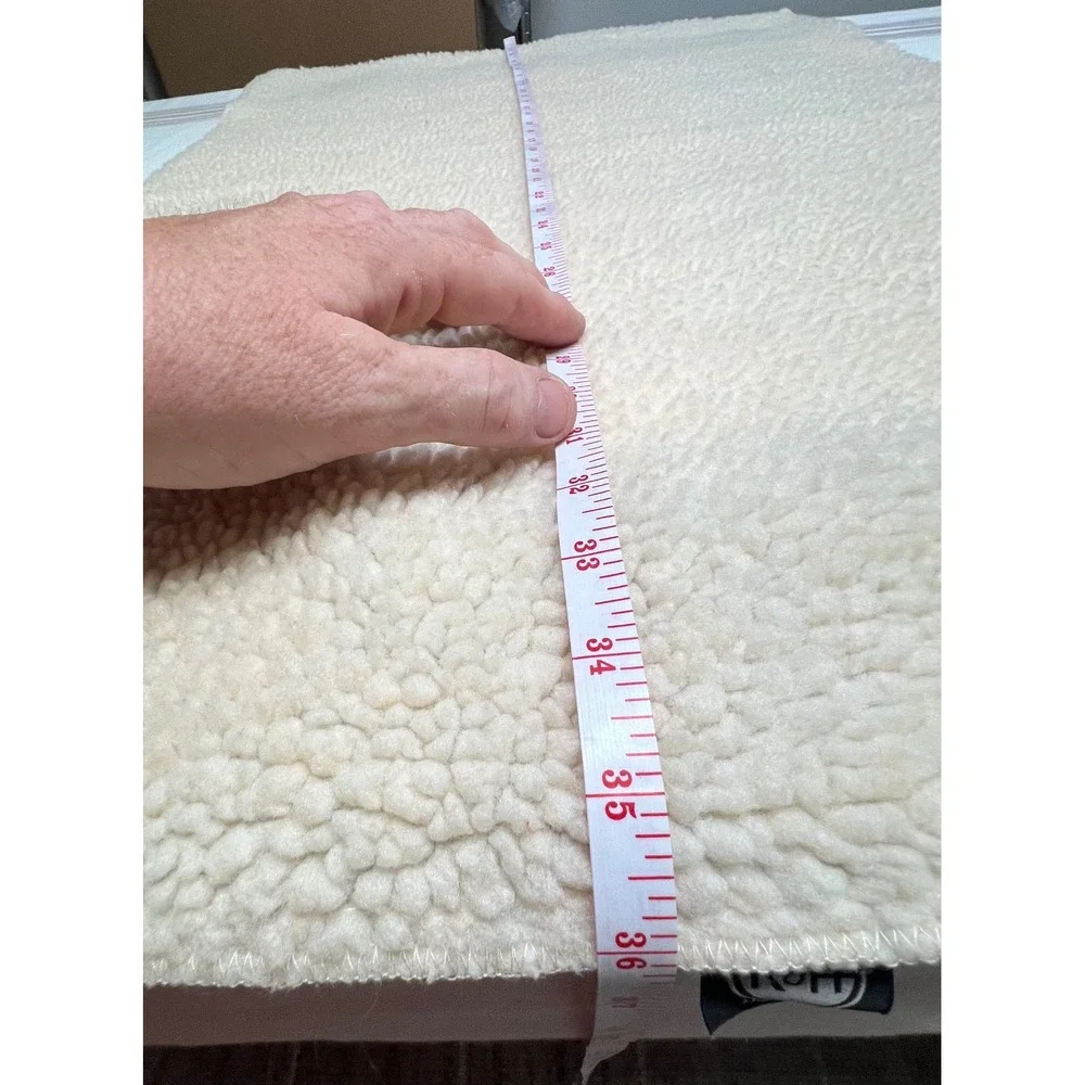 K&H Pet Products Heating Pad Cover Only 25x36 Cream Faux Fleece Replacement